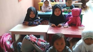 Pelajar PAUD di Desa Sukasari, Rumpin, Kabupaten Bogor (dok. KM)
