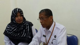 Ketua BNNK Bogor NS Budhi memberikan keterangan kepada wartawan (dok. KM)