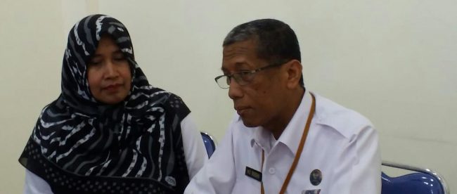 Ketua BNNK Bogor NS Budhi memberikan keterangan kepada wartawan (dok. KM)