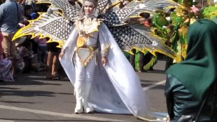 Karnaval di sesi ketiga Toboali City on Fire (TCOF) di Toboali, Bangka Selatan, 29/7/2018 (dok. KM)