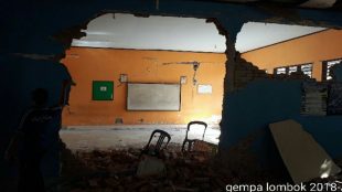 Dampak gempa bumi di Lombok, 5/8/2018 (dok. KM)