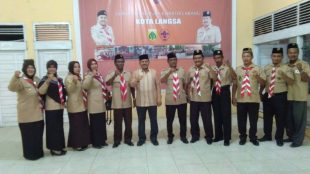Upacara Lepas Para Kontingen Peserta Koncab Langsa dalam kegiatan KPN (dok. kM)