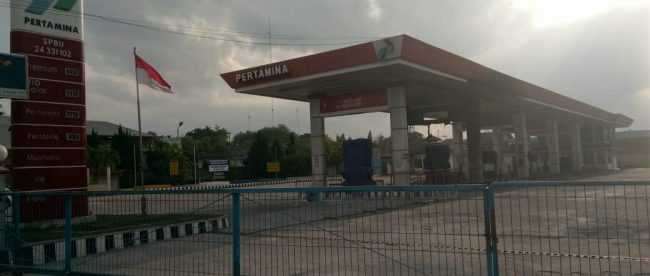 SPBU di Jl. Ahmad Yani, Kecamatan Taman Sari, Pangkalpinang, (dok. KM)