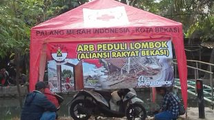 Posko Peduli Lombok dari Aliansi Rakyat Bekasi (ARB) (dok. KM)