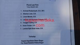 Surat Permohonan Praperadilan Plural Law Firm Sebagai Kuasa Hukum Ustad Yakub (dok. KM)
