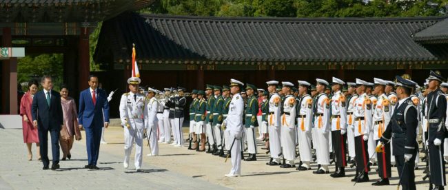 Presiden Joko Widodo saat kunjungan kenegaraan di Republik Korea (Korea Selatan), Senin 10/9/2018 (dok. KM)