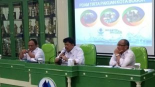 Konpers penyesuaian tarif air PDAM Tirta Pakuan Kota Bogor, Kamis 20/9/2018 (dok. KM)