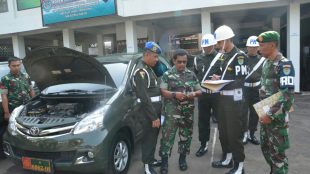 Korem 061/SK melaksanakan apel kendaraan yang diikuti oleh seluruh prajurit dan PNS Korem 061/SK (dok. KM)