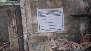 Lokasi proyek pembangunan rumah dinas Puskesmas Desa Benteng, Kabupaten Bangka Tengah (dok. KM)