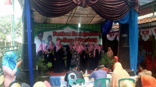 Festival qosidah tingkat desa di Desa Cibanteng, Kecamatan Ciampea, Kabupaten Bogor (dok. KM)