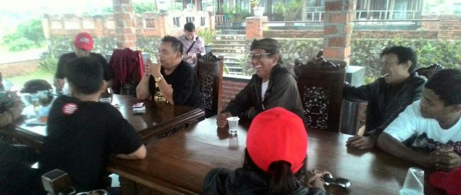 Rapat RJ2P di Joglo Cafe Resort di kawasan Desa Sukaluyu, Kecamatan Tamansari, Kabupaten Bogor, Selasa 2/10/2018 (dok. KM)