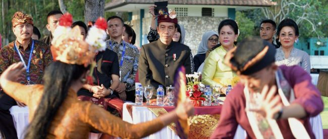 Presiden Joko Widodo di Festival Bidaya Bali di Nusa Dua, Jumat 12/10/2018 (dok. KM)