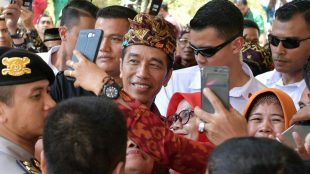 Presiden Joko Widodo saat menghadiri Temu Karya Nasional Gelar Teknologi Tepat Guna (TTG) XX dan Pekan Inovasi Perkembangan Desa/Kelurahan (PINDesKel) Tahun 2018, Jumat 19/10.