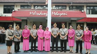 Rotasi Kapolsek Leuwiliang, Cijeruk, Jonggol, dan Cibinong di Jajaran Polres Bogor (dok. KM)