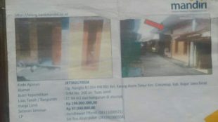 Penyegelan terhadap rumah Elis, warga Kelurahan Karang Asem Timur, Kecamatan Citeureup, Kabupaten Bogor (dok. KM)