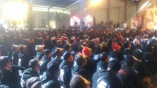 Calon Presiden Joko Widodo melantik 7.000 relawan di Sentul, Bogor, 27/11/2018 (dok. KM)