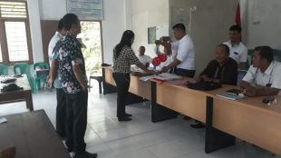 Penetapan calon kepala desa jelang Pilkades di Desa Loloana'a Lolomoyo, Gunungsitoli, Sabtu 3/11/2018 (dok. KM)