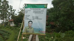 Lokasi proyek irigasi di Desa Sukawening, Dramaga, Bogor (dok. KM)