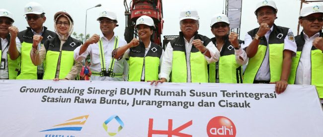 Peresmian dimulainya pembangunan proyek 