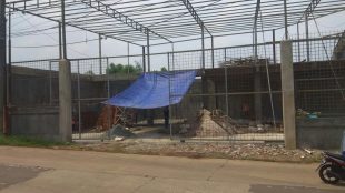 Pembangunan toko material di Kota Bekasi yang tidak mengantongi IMB (dok. KM)
