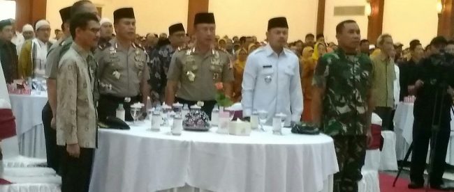 Walikota Bogor Bima Arya Sugiarto saat menghadiri Deklarasi Pemilu Damai di Hotel Braja Mustika, Kamis 27/12/2018 (dok. KM)