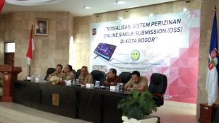 Sosialisasi Sistem Perizinan Online Single Submission (OSS) di Kota Bogor, Selasa 18/12/2018 (dok. KM)