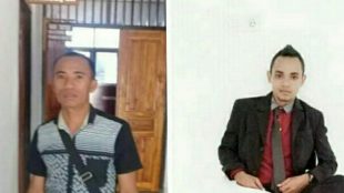 Feky Siubelan, Ketua TPK Desa Lidamanu (kiri) dan Yat Muskananfola, Bendahara Desa Lidamanu (istimewa)