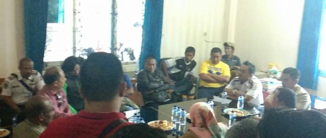 Warga dan KNPI Kota Bogor Saat bertemu dengan Dishub serta Dispora Kota Bogor (dok. KM)