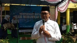 SDN Cimanggis 01 meriahkan peringatan Maulid Nabi Muhammad SAW, Rabu 9/1/2019 (dok. KM)