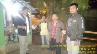 Satreskrim Polsek Bogor Barat saat giat Cipta Kondisi di kawasan Terminal Bubulak, Kota Bogor, Kamis 17/1/2019 (humas Polsek Bogor Barat)