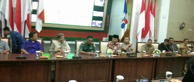 Konferensi pers terkait penyelenggaraan Bogor Stret Festival CGM 2019 di Balaikota Bopgor,m Senin 28/1/2019 (dok. kM)