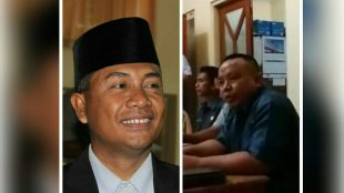 Ketua DPRD Alfred Saudila (kiri) dan Anwar Kiah, anggota DPRD Kabupaten Rote Ndao (dok. KM)
