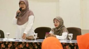 Kepala DPAPMK Depok Nessi Handari saat acara pelatihan ToT bagi kader Posyandu di Depok, Rabu 13/2/2019 (dok. KM)
