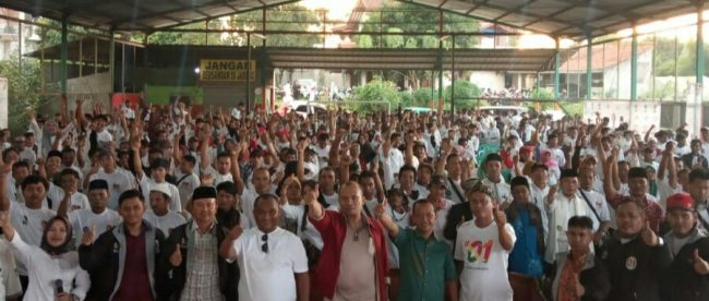 Pengukuhan Koordinator Kecamatan dan Desa Barjab Dapil VI Kabupaten Bogor, Sabtu 9/2/2019 (dok. KM)