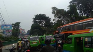 Kemacetan di Jalan Otista, Kota Bogor, akibat gelaran CGM 2019 (dok. KM)