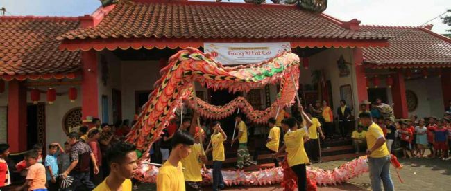 Suasana perayaan Cap Go Meh Klenteng Kong Hwie Kiong di Kebumen pada hari Selasa 19/2/2019 (dok. KM)