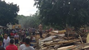 Lokasi pembongkaran bangunan liar di Marga Jaya. Kota Bekasi, Kamis 21/2/2019 (dok. KM)