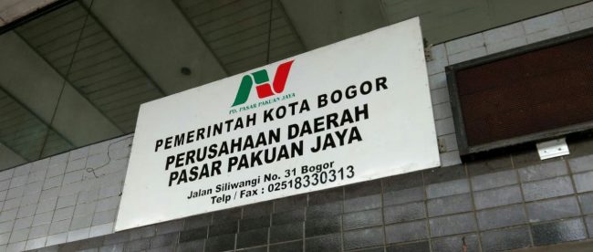 Perusahaan Daerah Pasar Pakuan Jaya (PD. PPJ) Kota Bogor (dok. KM)