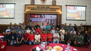 Silaturahmi rektor UNHAN dan jajaran dengan insan pers, Selasa 12/3/2019 (dok. KM)