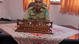 Samsul Bahari, Kepala Desa Air Anyir, Kecamatan Merawang, Kabupaten Bangka, Provinsi Babel. (dok. KM)