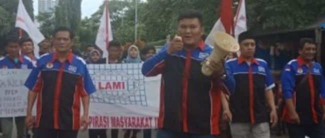 Unjuk rasa LSM LAMI di depan gedung KPK, Senin 11/3/2019 (dok. KM)