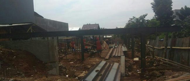 Lokasi bangunan toko di Jalan Patriot, Jakasampurna, Bekasi Barat, Kota Bekasi, yang diduga tidak memiliki IMB (dok. KM)