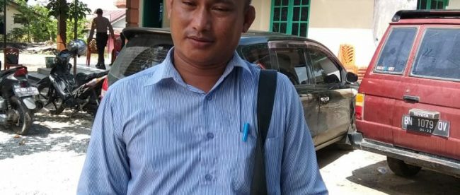 Ketua Panwaslu Kecamatan Merawang, Kabupaten Bangka, Safrudin Perwira Negara (dok. KM)