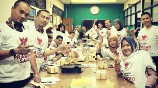 Dugaan kampanye di wilayah kampus Universitas Ibn Khaldun (dok. Instagram @immasnurhayati)