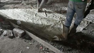 Lokasi pengecoran jalan di Pasar Seroja, RT 04/07 Kelurahan Harapan Jaya, Kota Bekasi (dok. KM)