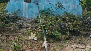 Proyek sarana air bersih yang bersumber dari dana desa. (dok. Fredik Ketti/KM)