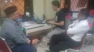 Pemeriksaan saksi kasus pengeroyokan aktivis Bogor di Polresta Bogor Kota (dok. KM)