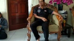 Nizis Edward Julistris, pelapor penyerobotan lahan (dok. KM)