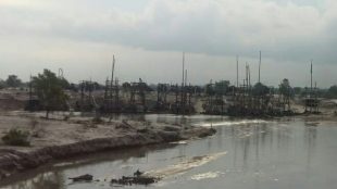 Puluhan TI Rajuk di sekitar Sungai Lampur, Kecamatan Sungai Selan, Kabupaten Bangka Tengah (dok. KM)