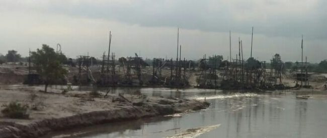 Puluhan TI Rajuk di sekitar Sungai Lampur, Kecamatan Sungai Selan, Kabupaten Bangka Tengah (dok. KM)